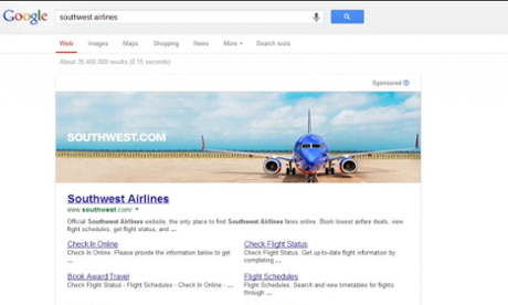 southwest-airlines-google-results-page
